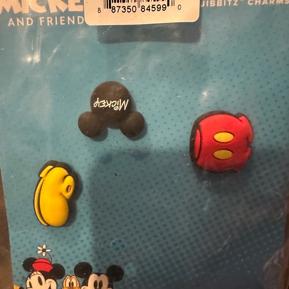Disney Mickey Mouse & Friends Crocs Jibbitz Shoe Charms 3 Pack Set